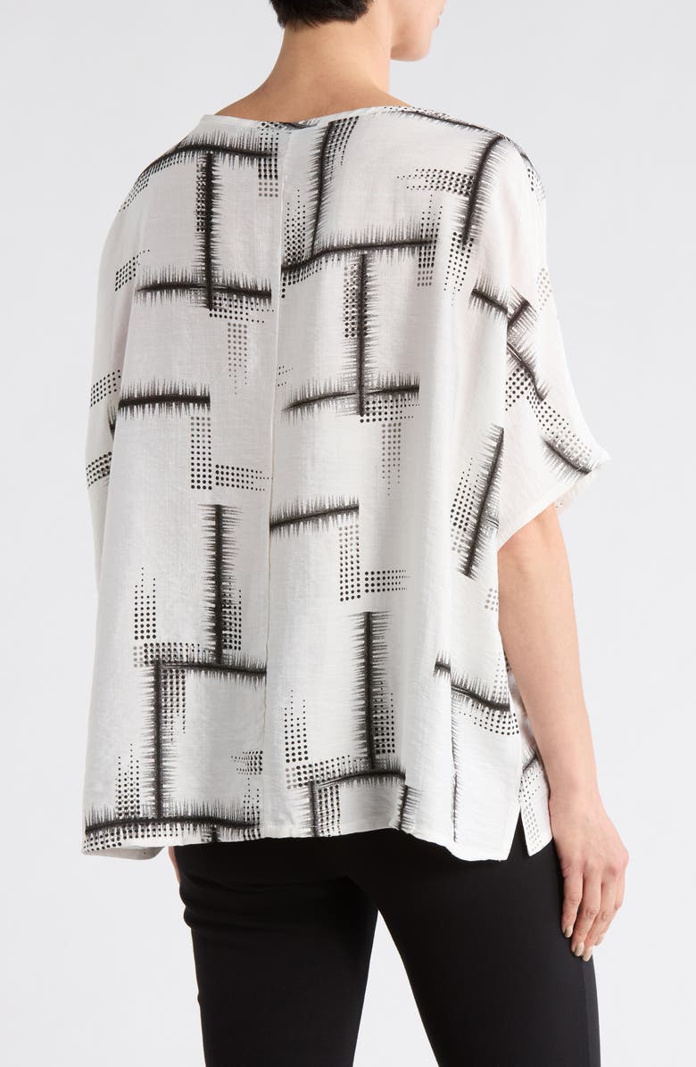 PATRIZIA LUCA Short Sleeve Boxy Top, Alternate, color, White