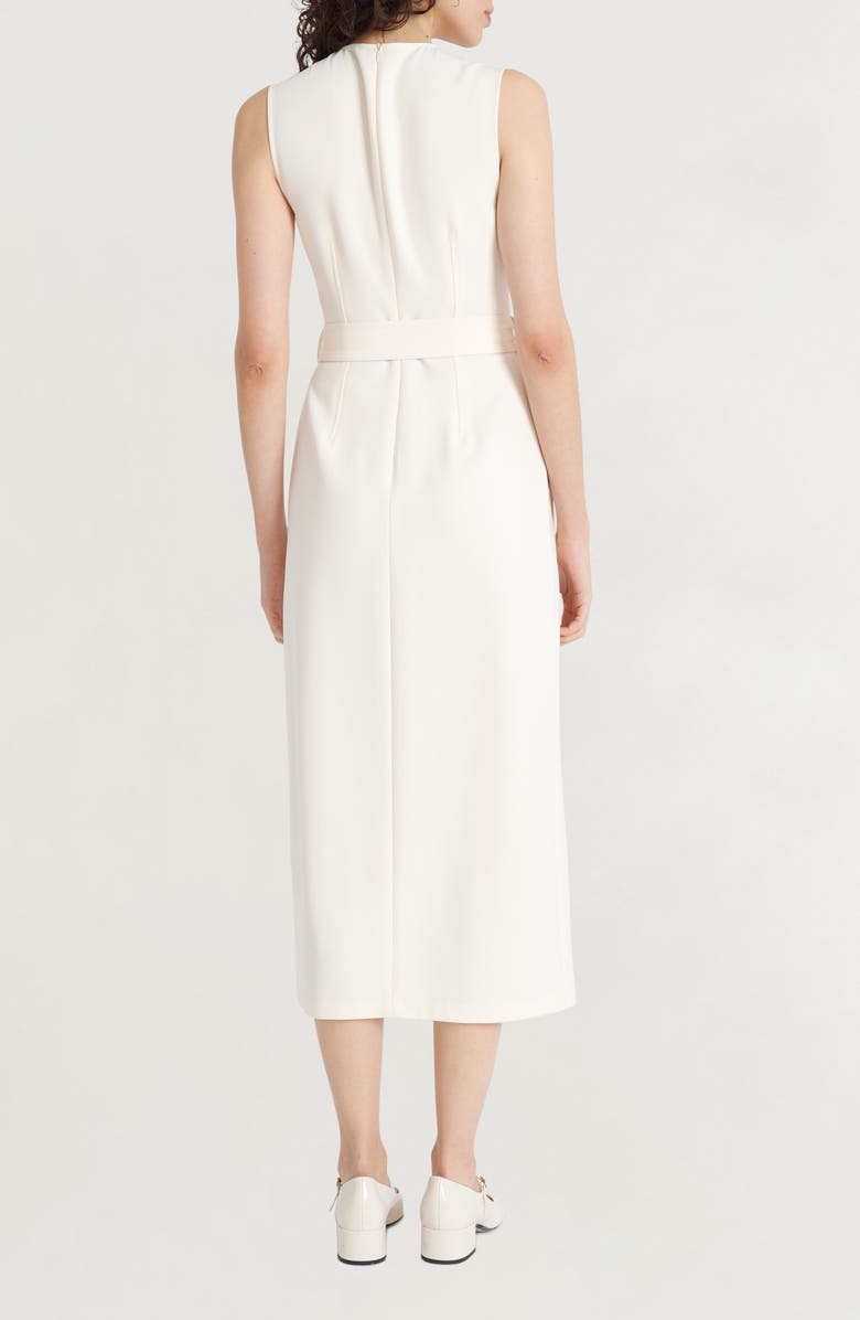 Luxely Sleeveless Belted Dress, Alternate, color, White Smoke