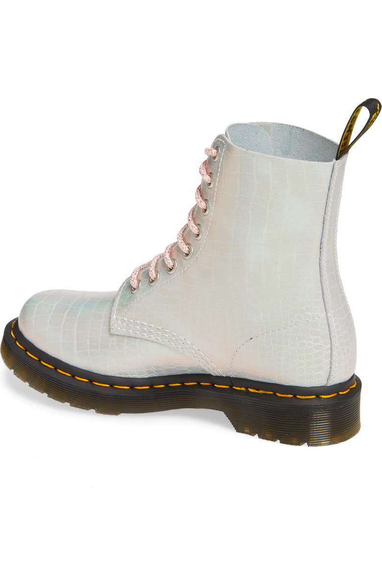 Dr. Martens 1460 Croc Embossed Boot, Alternate, color,
