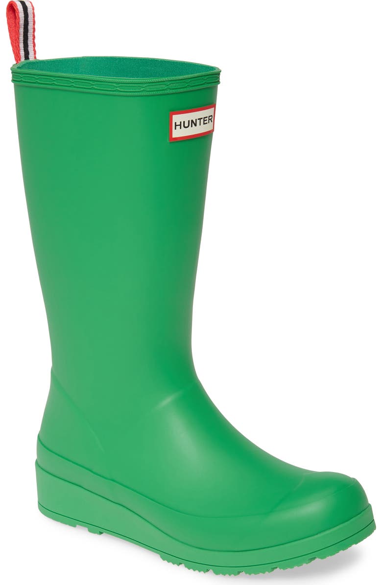 Hunter Original Play Tall Waterproof Rain Boot, Main, color, Element
