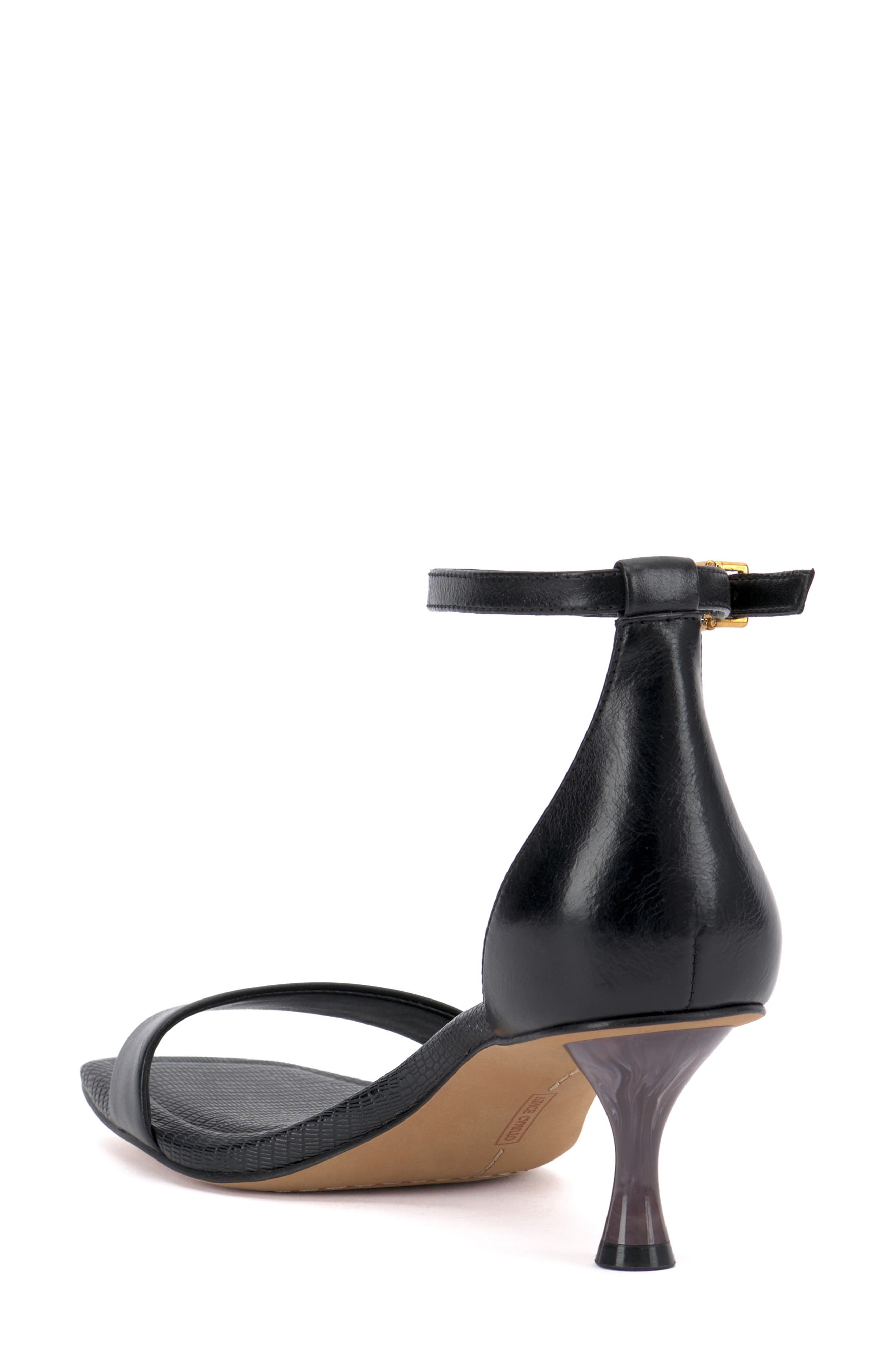 Vince Camuto Vinkely Square Toe Kitten Heel Sandal, Alternate, color, 