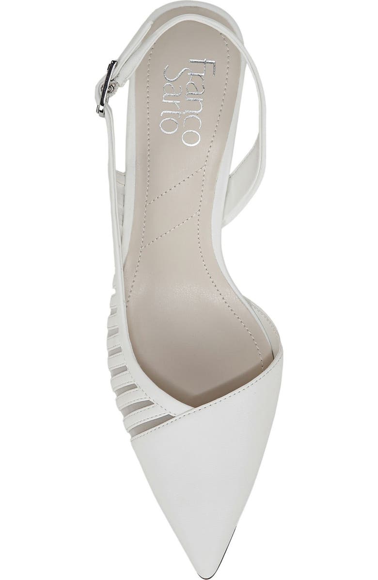 Franco Sarto Karina Slingback Pump, Alternate, color, Bright White