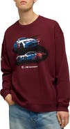 PUMA BMW Cotton Graphic Crewneck Sweatshirt