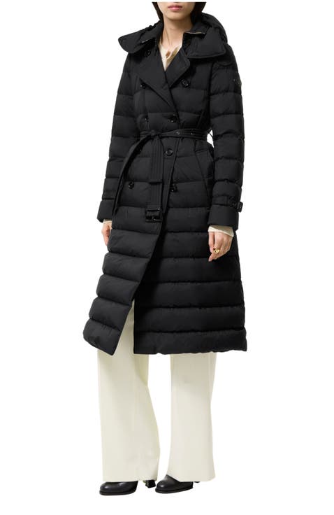 Long Nylon Audley Puffer Coat