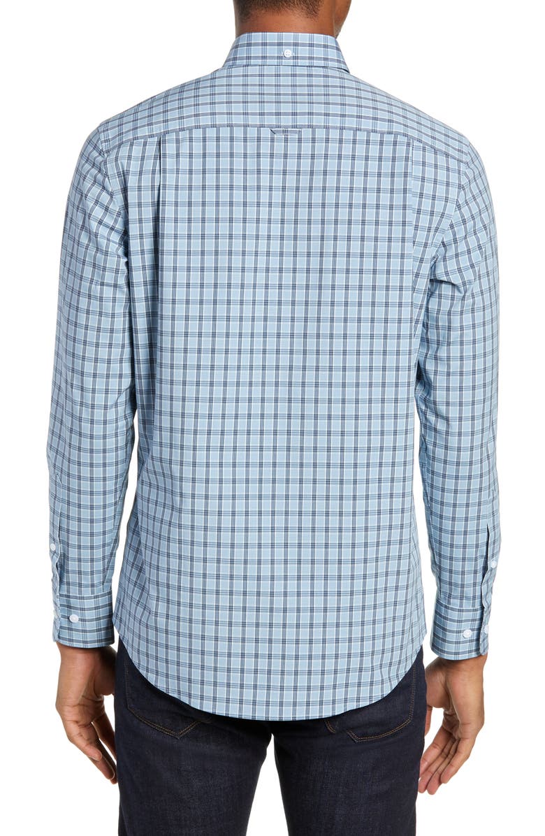 NORDSTROM MEN'S SHOP Tech-Smart Slim Fit Plaid Sport Shirt, Alternate, color,