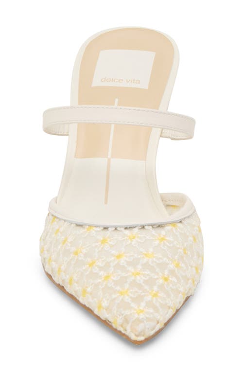 Dolce Vita Nerise Pump In White/yellow Floral Mesh