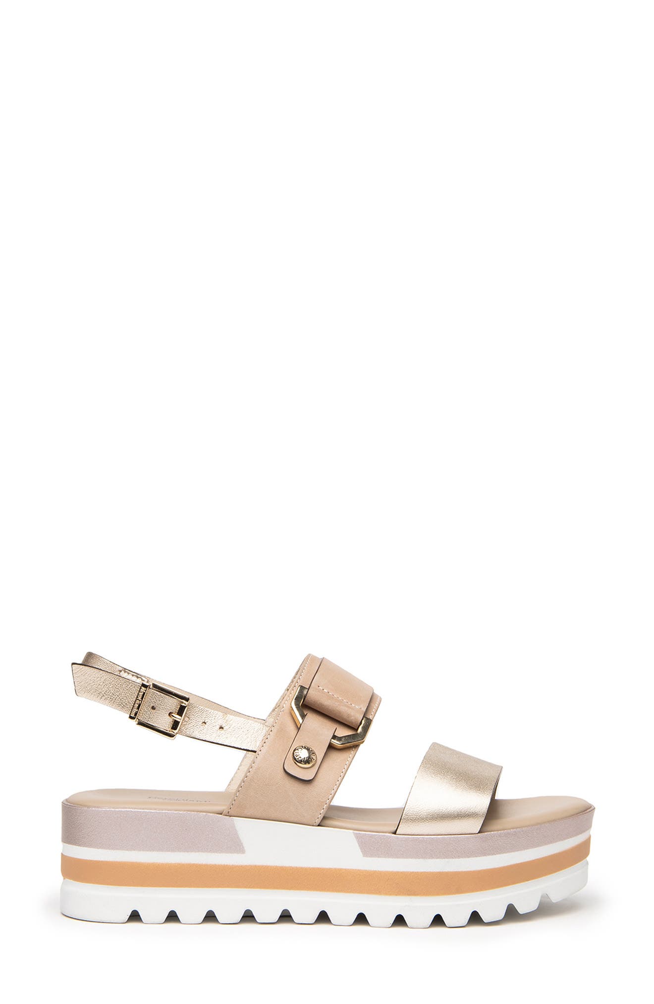 NeroGiardini Quarter Strap Platform Sandal, Alternate, color, 