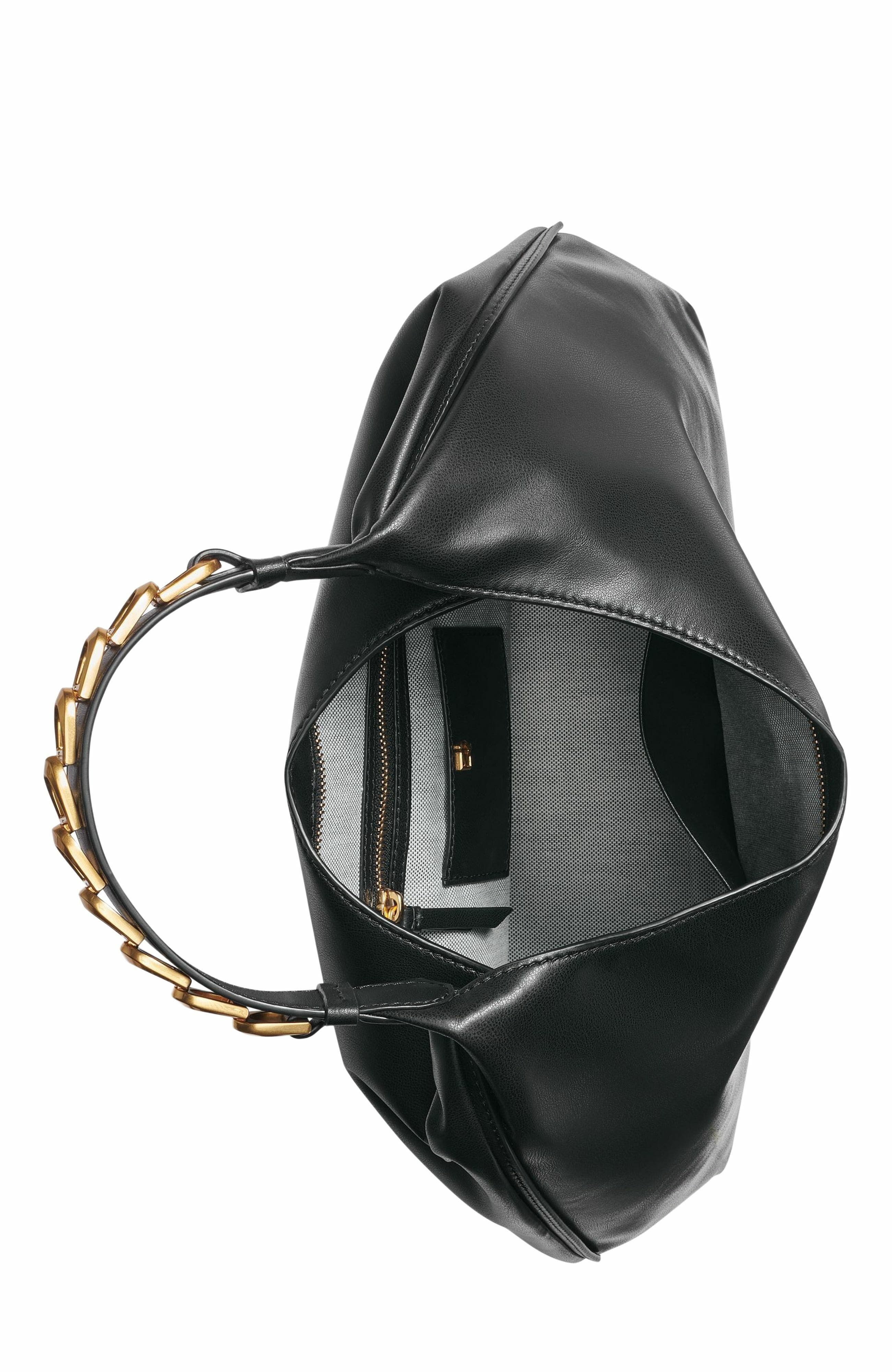 Donna Karan New York Bellmore Small Shoulder Bag, Alternate, color, Black/Gold