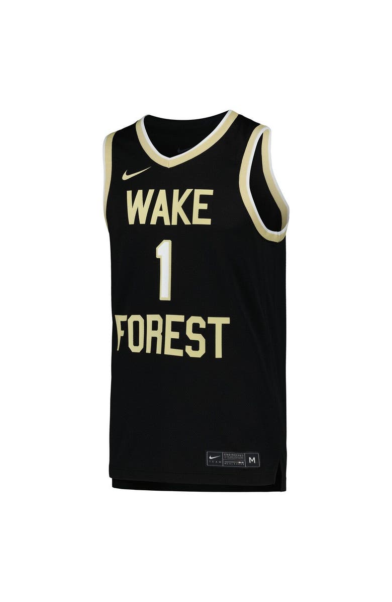 Nike Men's Nike Black Wake Forest Demon Deacons Replica Basketball Jersey, Alternate, color, Black