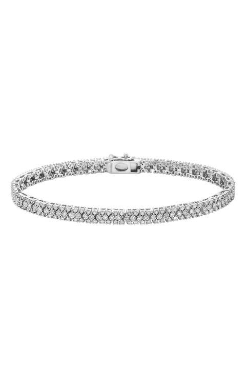 Sterling Silver Diamond Tennis Bracelet