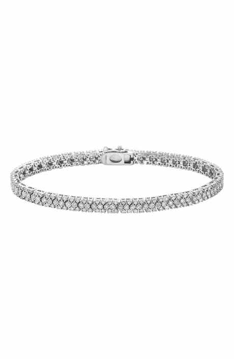 EFFY Sterling Silver Diamond Tennis Bracelet