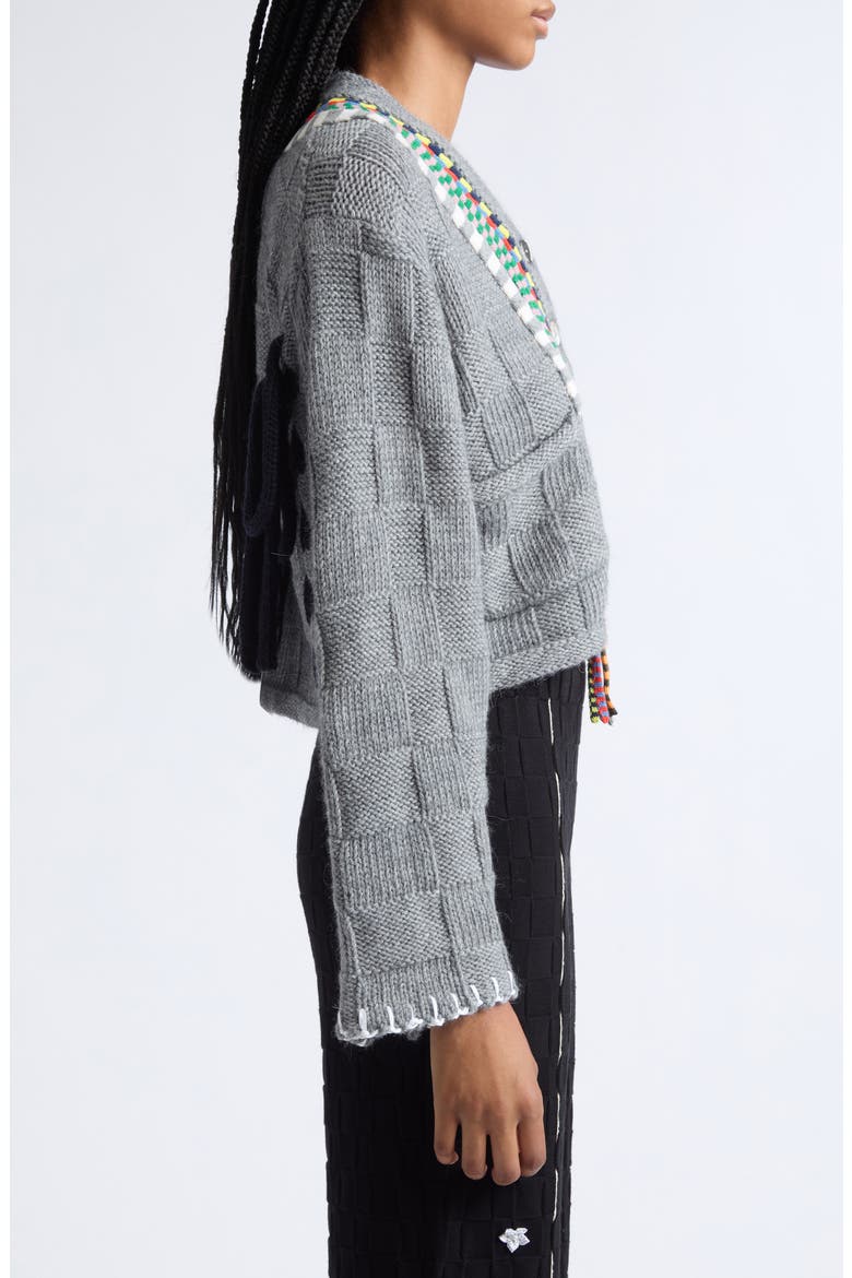 Frosty V-Neck Jacket, Alternate, color, GREY