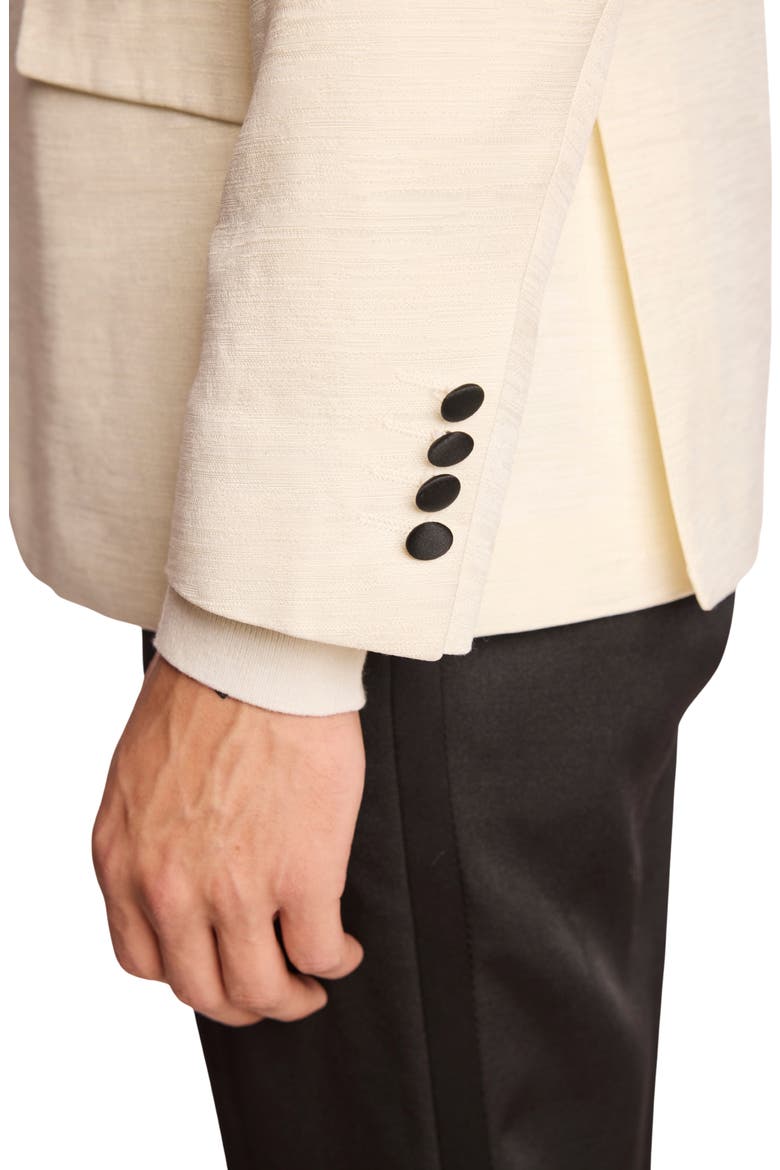 Grosvenor Slim Fit Dinner Jacket, Alternate, color, MILK WHITE JACQUARD