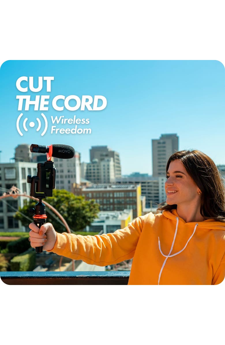 MOVO WM-VXR10 Wireless Shotgun Mic Adapter for USB-C/iPhone 15 and up/Android Devices - Compatible VXR10, VXR10-PRO, and Rode VideoMicro, Alternate, color, Black