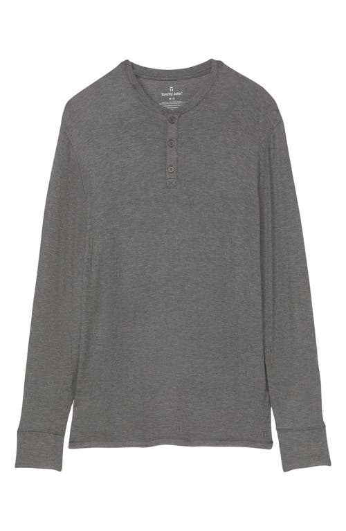 Tommy John Lounge Henley Pajamas In Poppy Seed Heather