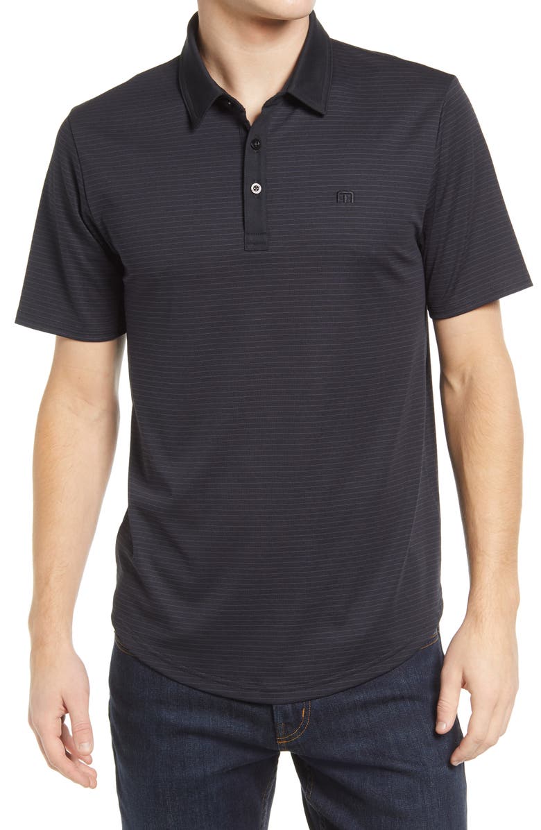 TravisMathew A Class Stripe Pima Cotton Blend Polo, Main, color,