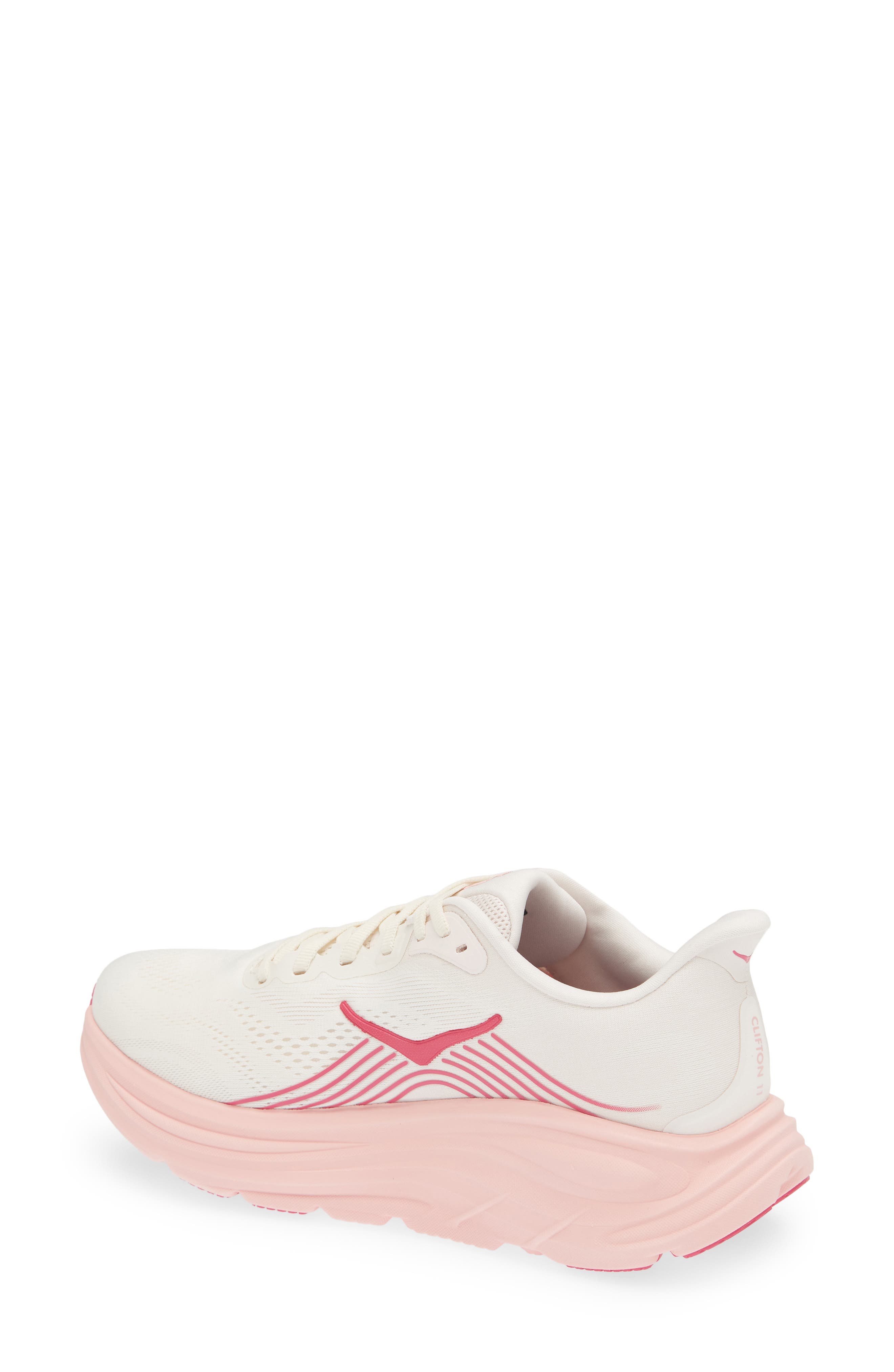 Clifton 11 Running Shoe, Alternate, color, ROSE CREAM / DEWY PINK