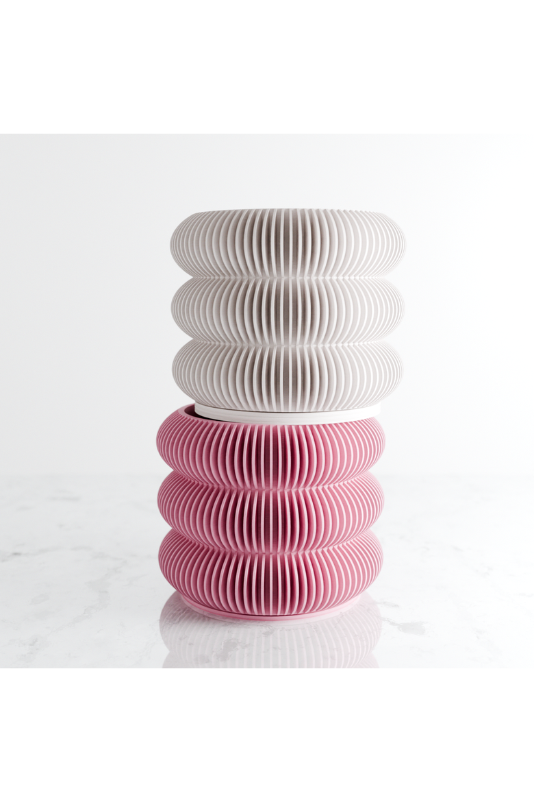 Triple Bubbles Planter, Main, color, Pink - 6"