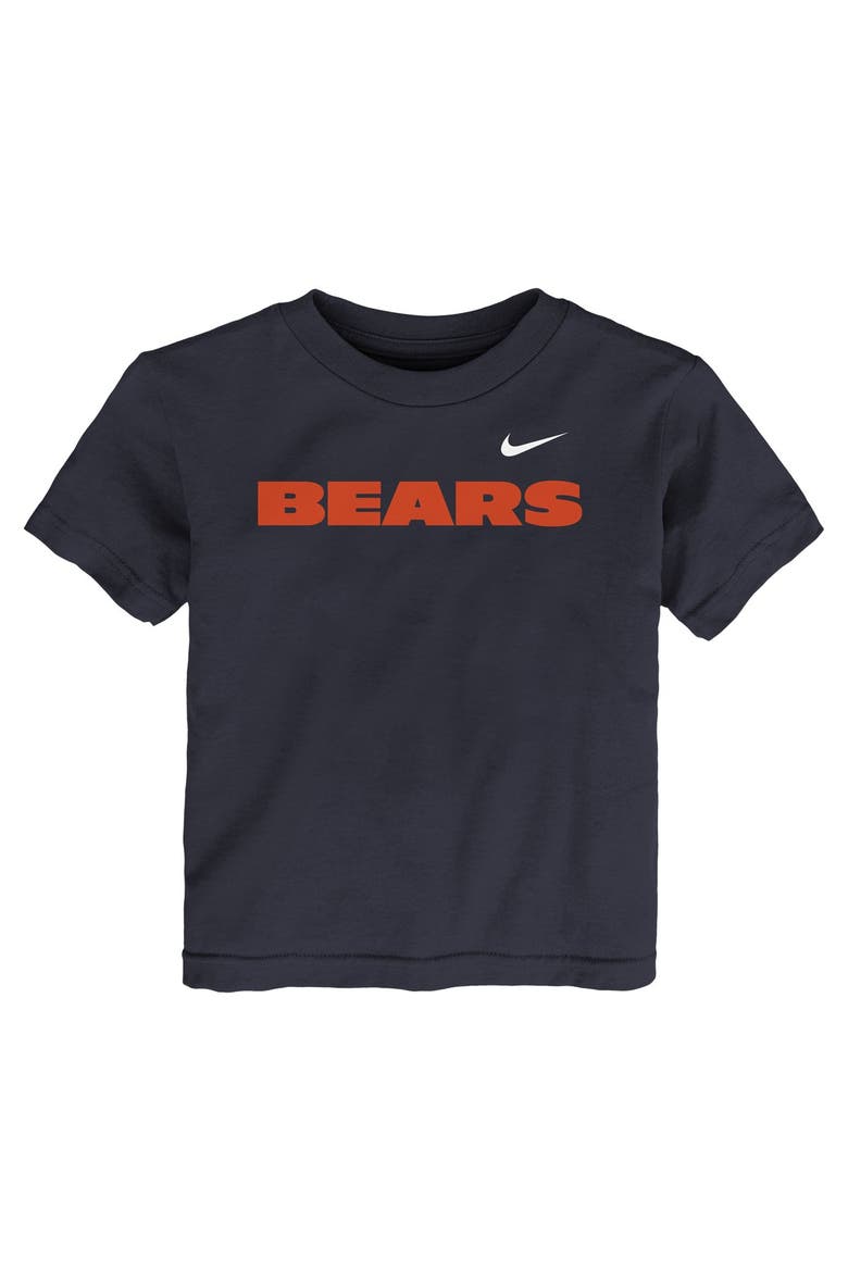 Toddler Nike  Navy Chicago Bears Wordmark T-Shirt, Main, color, Navy