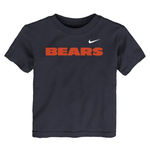 Toddler Nike  Navy Chicago Bears Wordmark T-Shirt