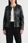 Elie Tahari The Aliza Faux Leather Jacket