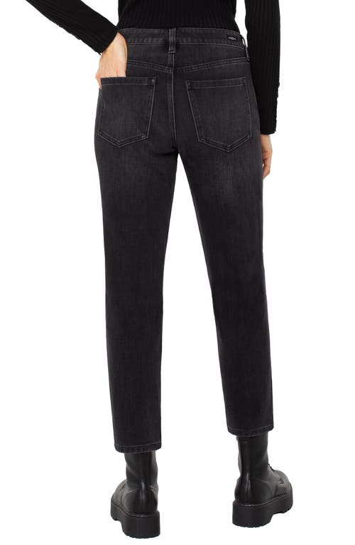 Liverpool Los Angeles Liv Twist Seam Slim Fit Jeans In Black