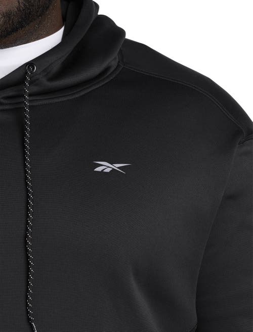 Reebok Performance Fleece Pullover Hoodie In Black