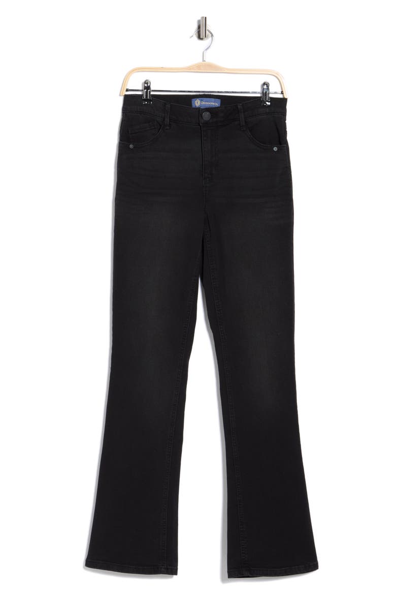 AbSolution High Waist Itty Bitty Bootcut Jeans, Alternate, color, WASHED BLACK