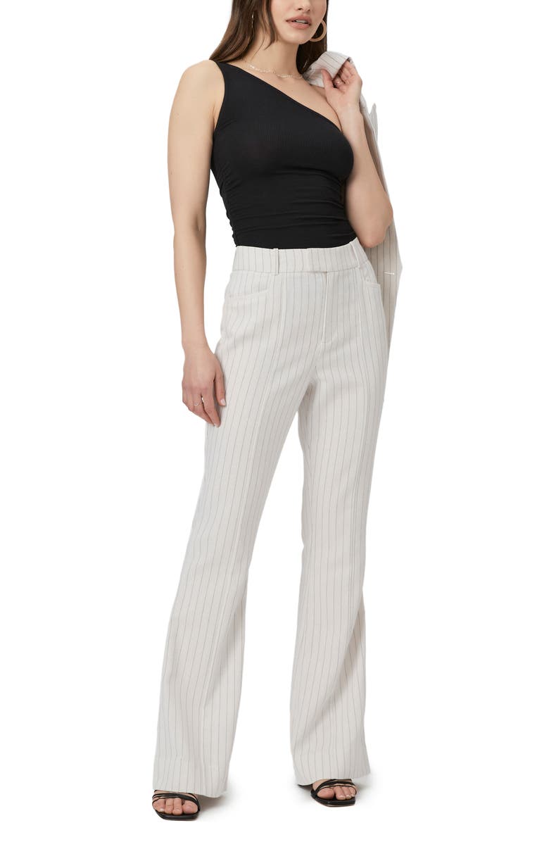 PAIGE Hampshire Pinstripe Pants, Alternate, color, Travertine Multi