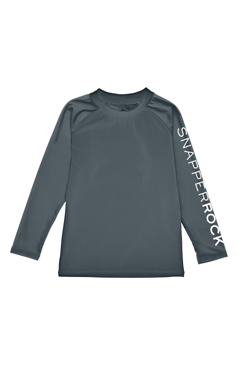 Snapper Rock Long Sleeve Rashguard, Main, color, Steel Grey