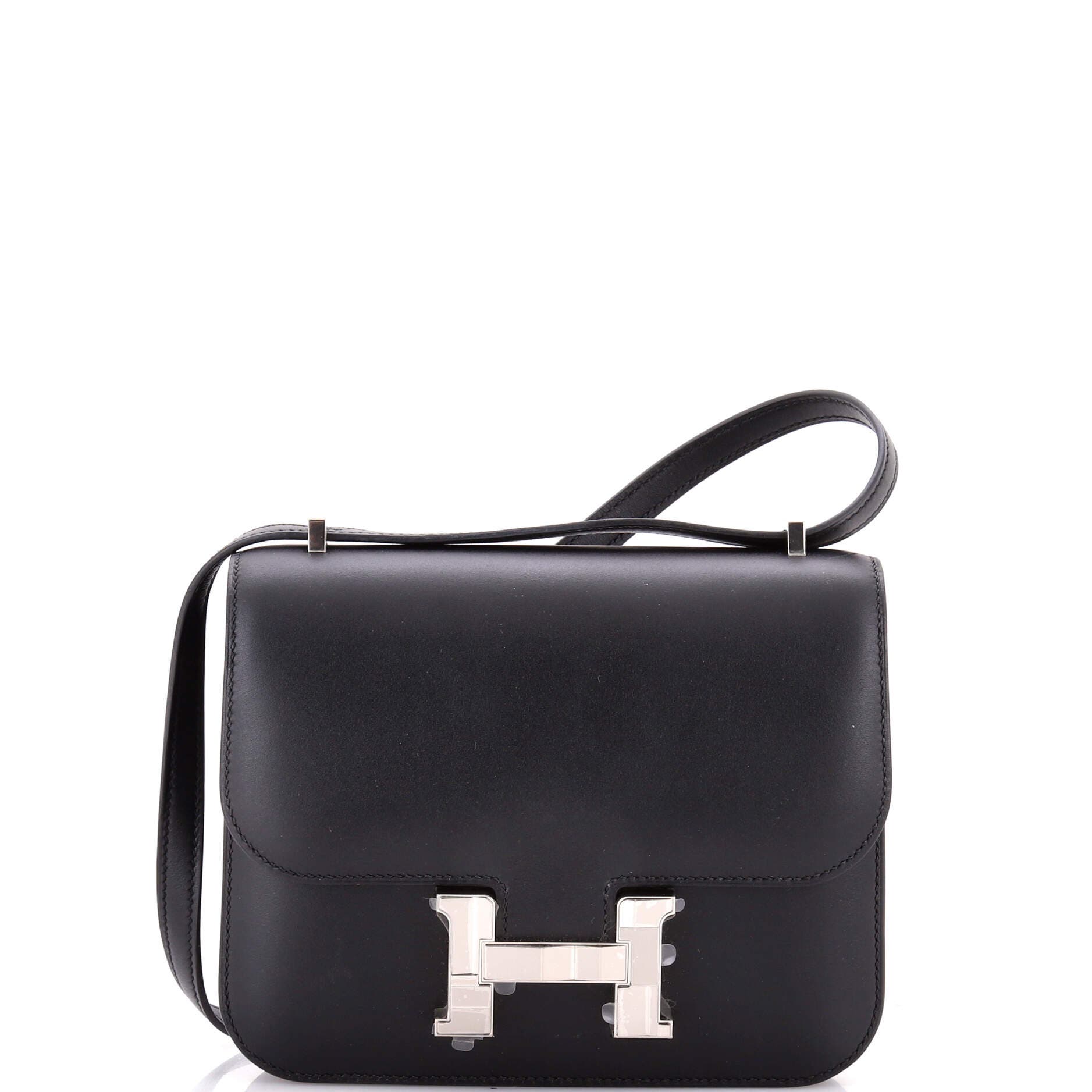 Pre-Owned Hermes Studio Constance Bag Monsieur 18, Main, color, Noir