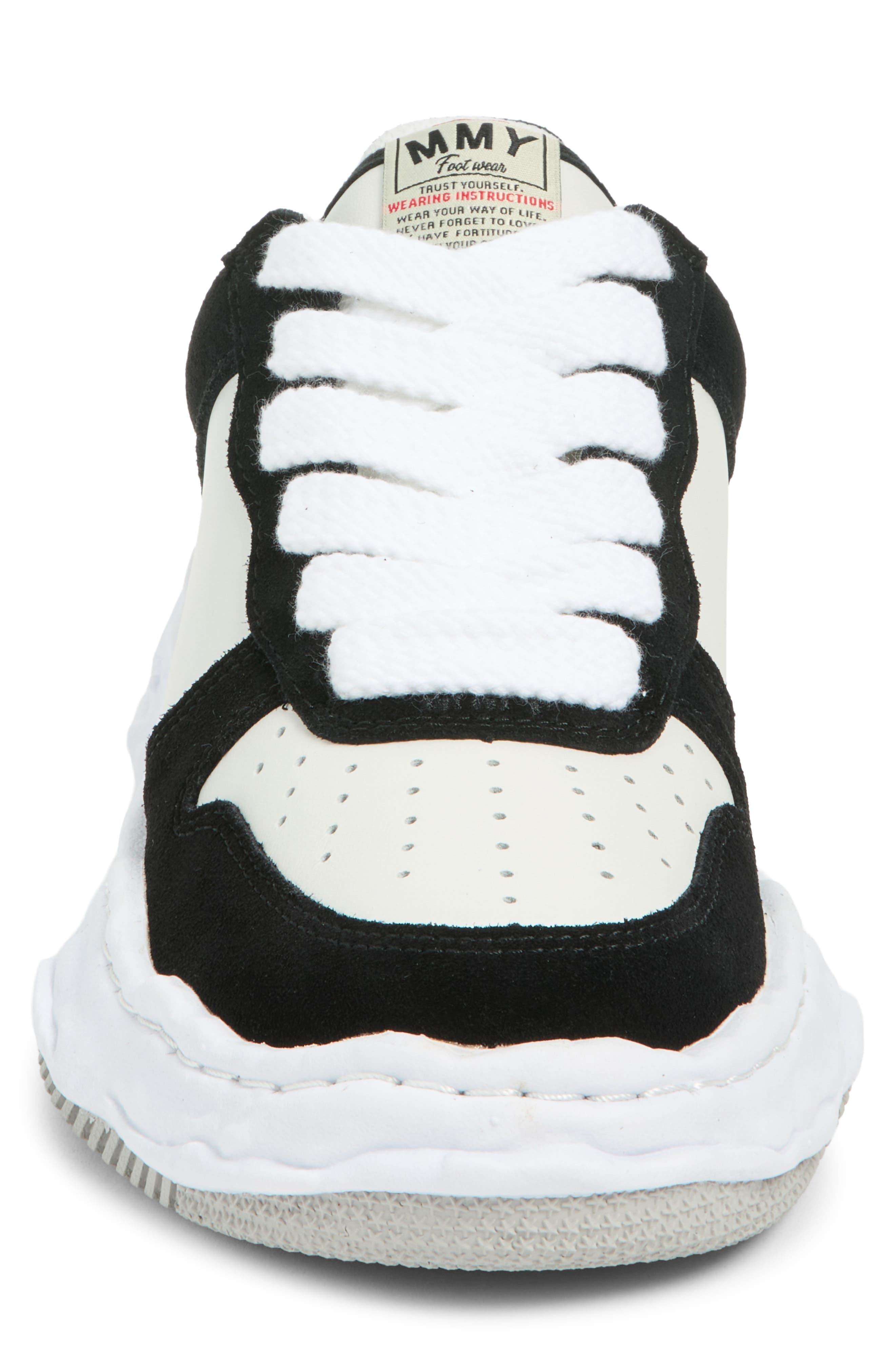 Wayne Original Sole Suede Sneaker, Alternate, color, BLACK/WHITE