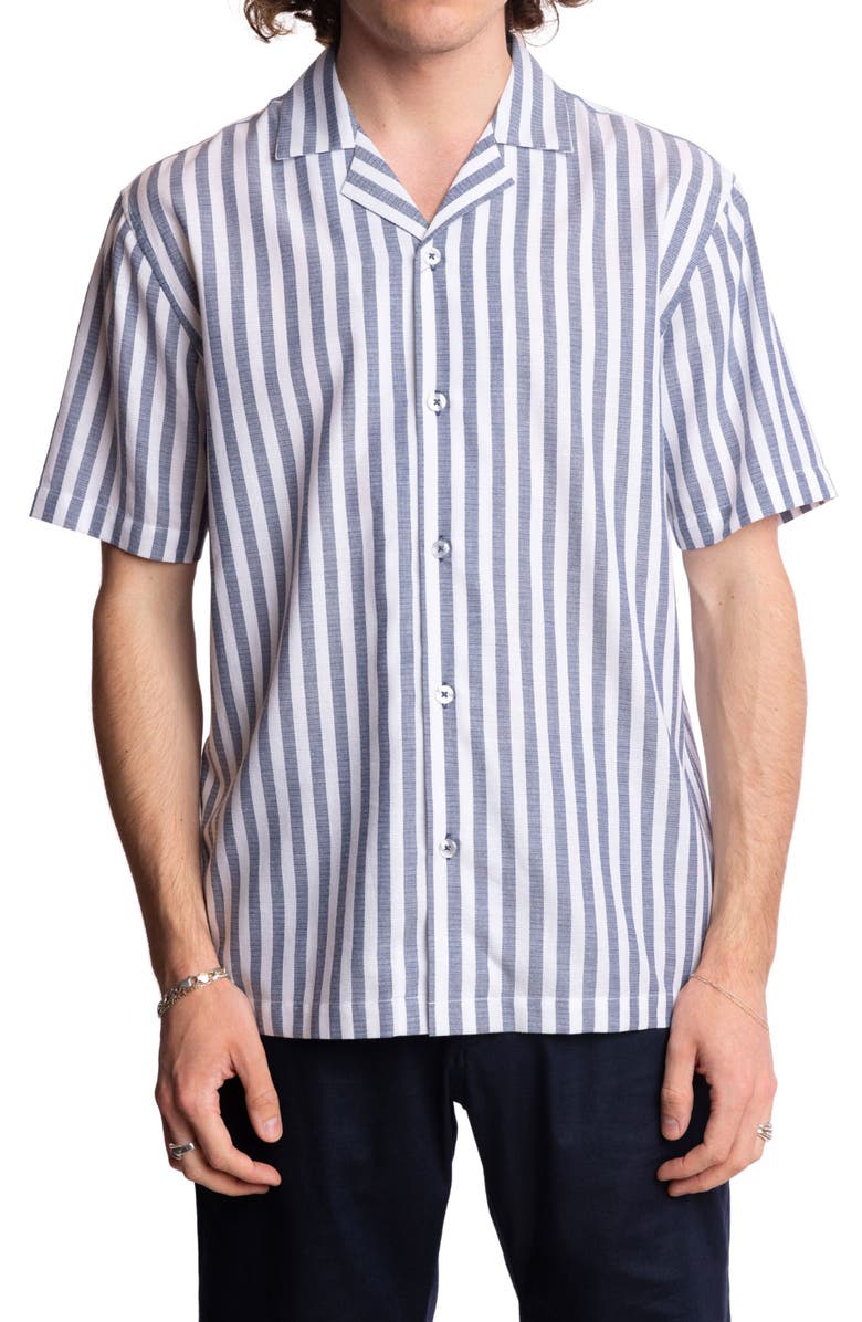 PAISLEY & GRAY Stretch Cotton Camp Shirt, Main, color, 