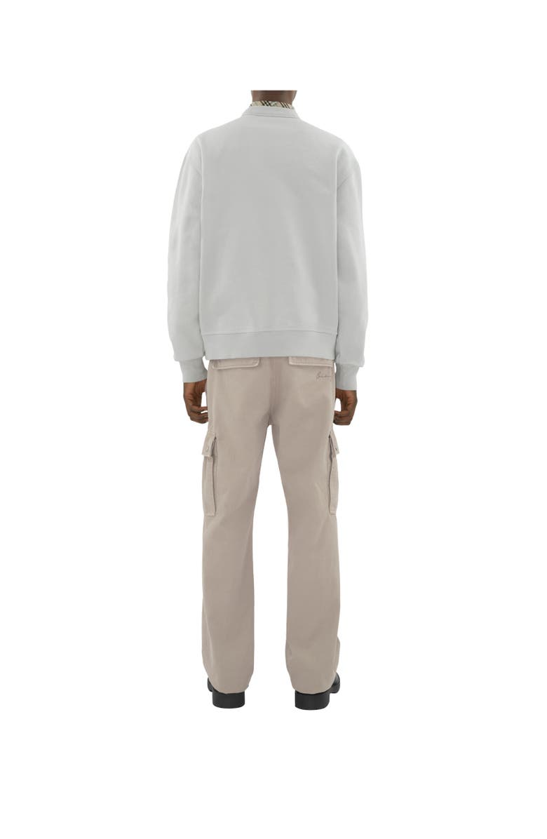 Burberry Daisy Logo Cotton Sweatshirt, Alternate, color, 