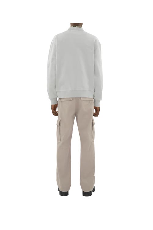 Shop Burberry Daisy Logo Cotton Sweatshirt In Winter