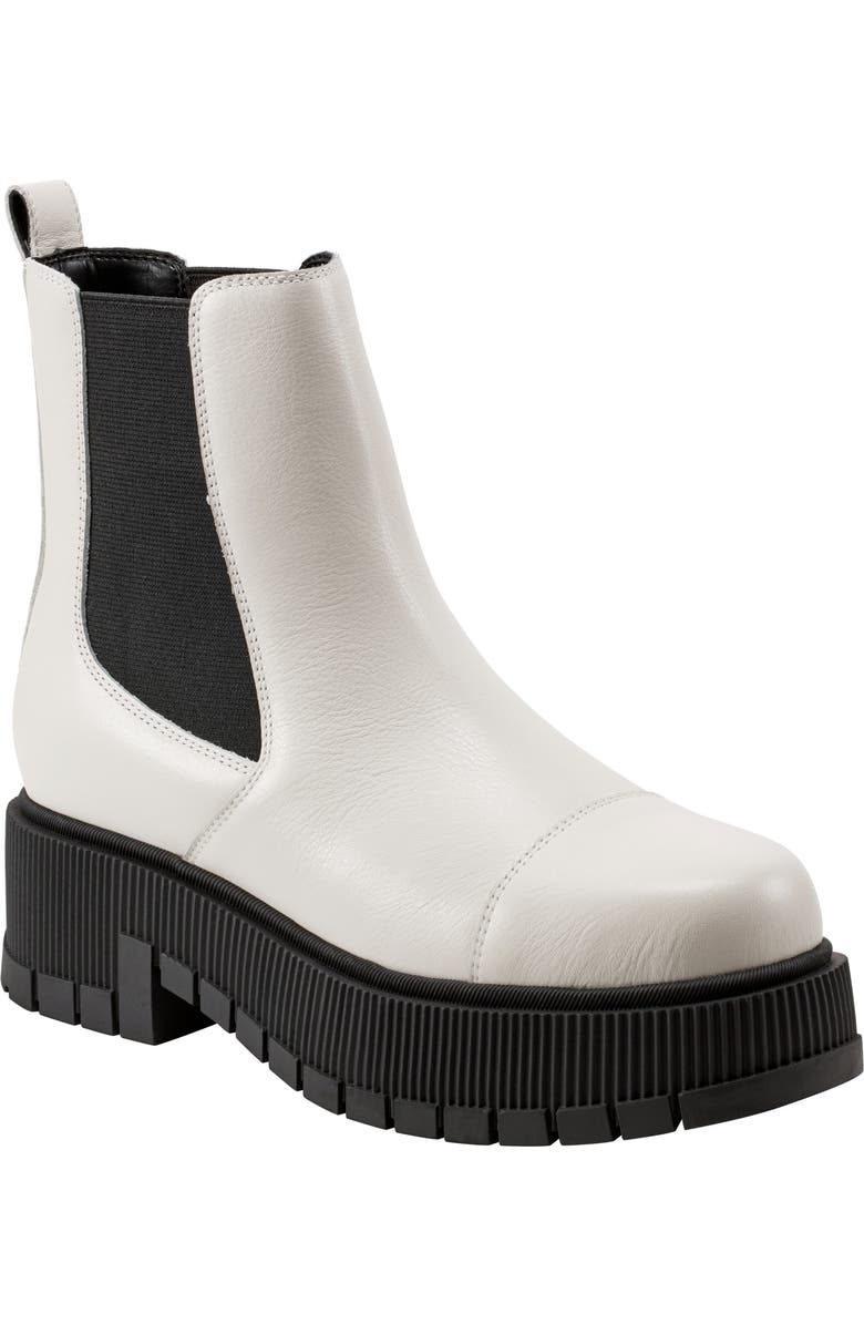 Marc Fisher LTD Bermuda Lug Sole Chelsea Boot, Main, color, Ivory