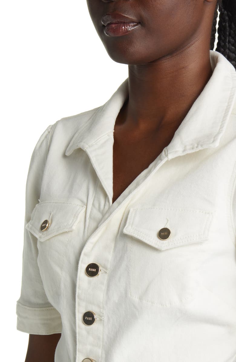 PAIGE Mayslie Denim Minidress, Alternate, color, 