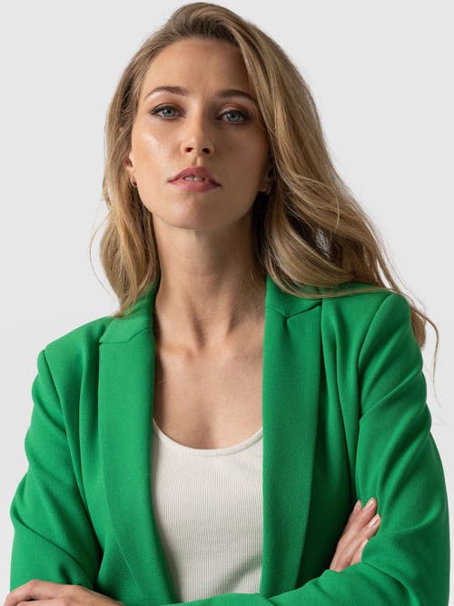 Saint + Sofia Cambridge Blazer In Green