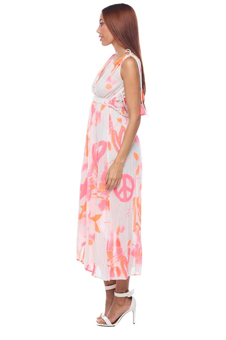 Love Plunge Maxi Sundress, Alternate, color, PINK