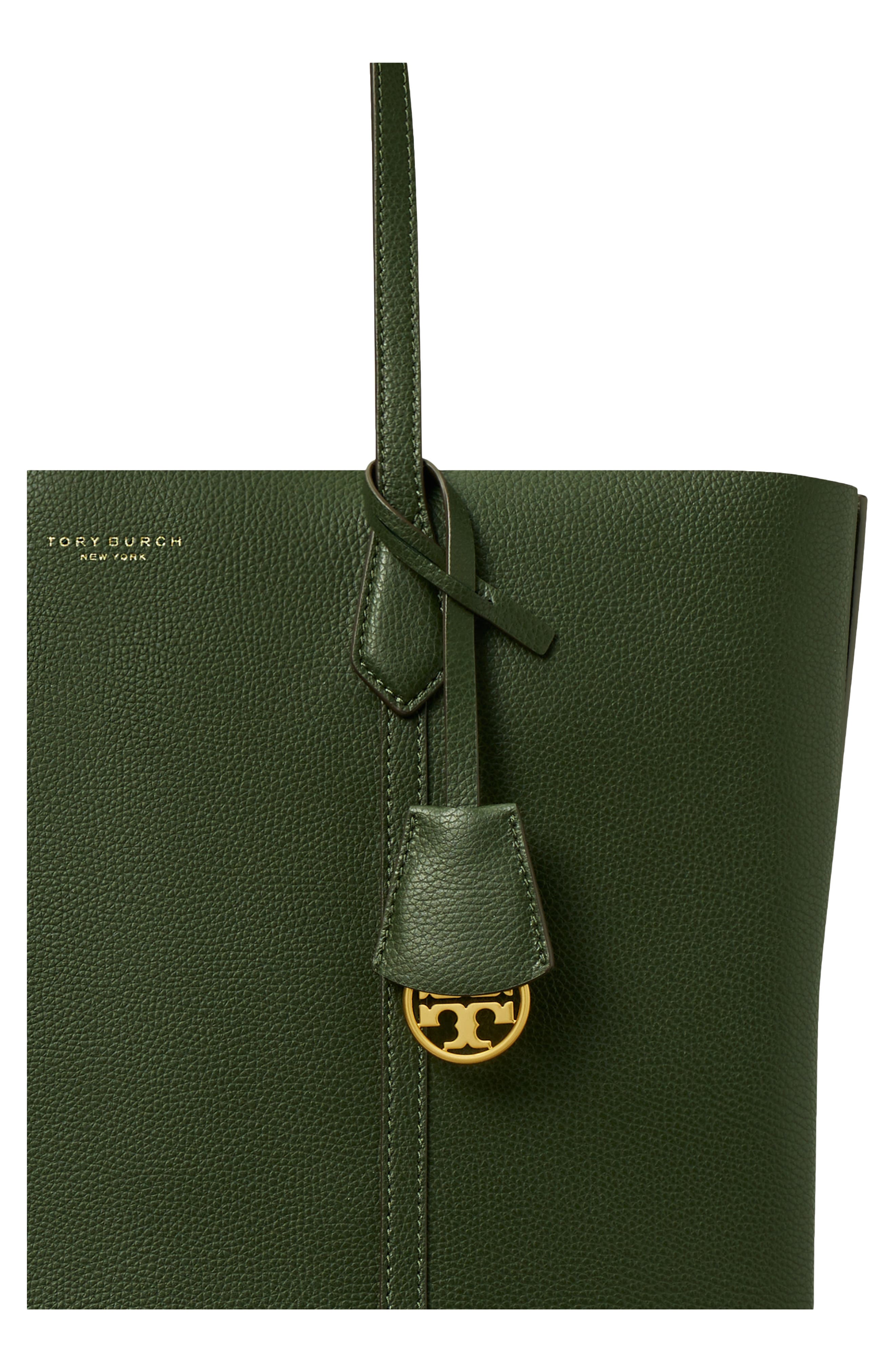 Tory Burch Perry Triple Compartment Leather Tote, Alternate, color, 