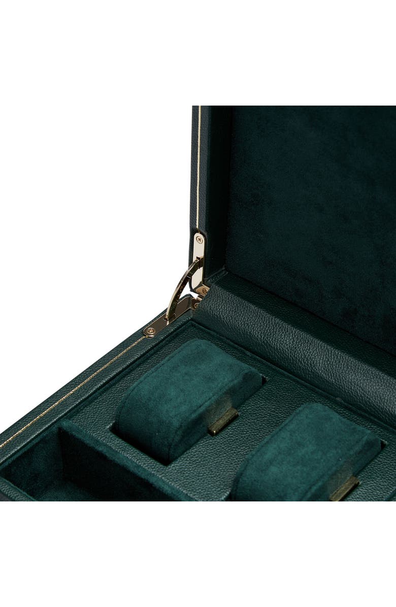 WOLF British Racing Single Watch Winder with Storage, Alternate, color, Green