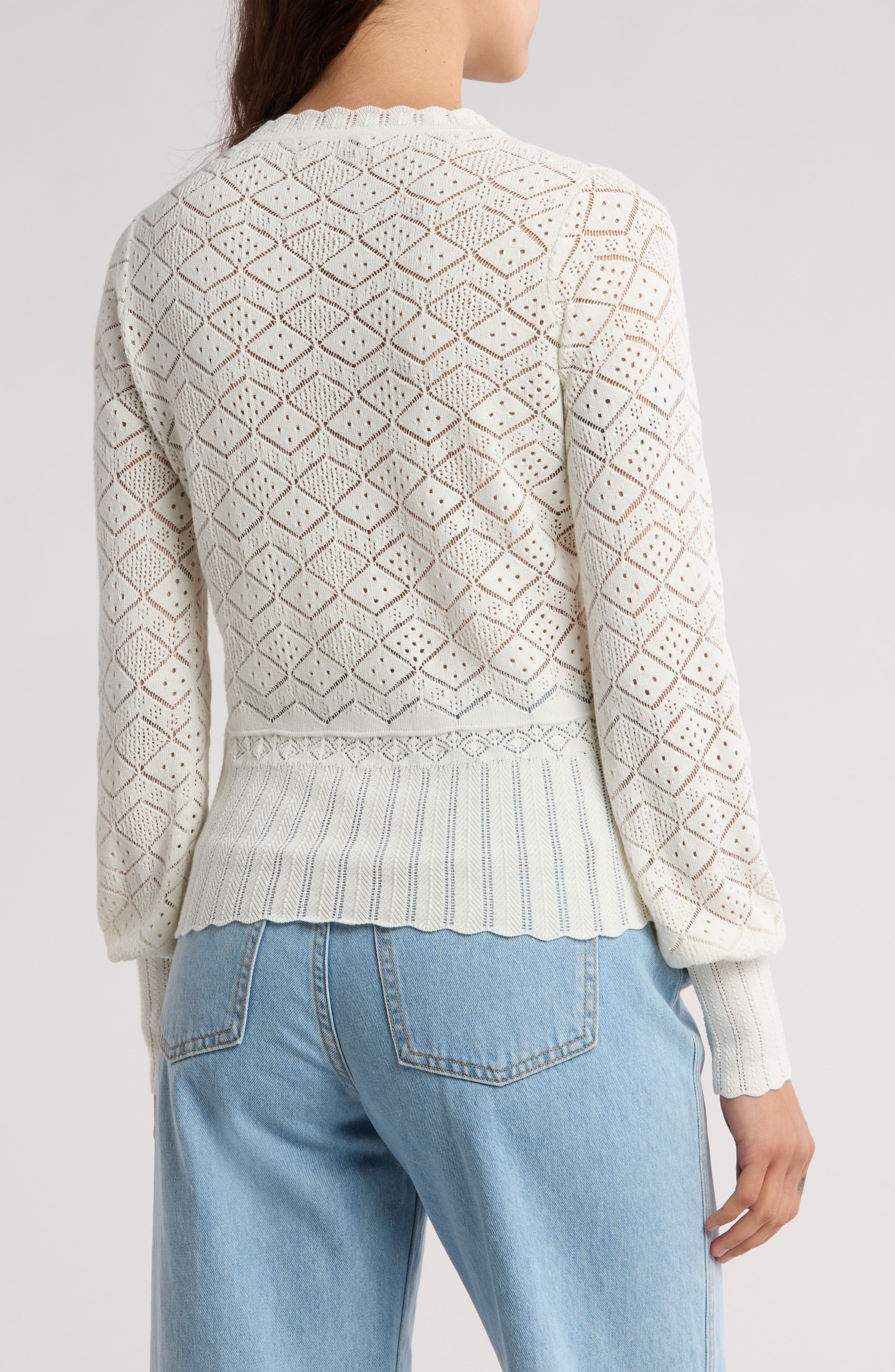 Pointelle Stitch Sweater - image 2