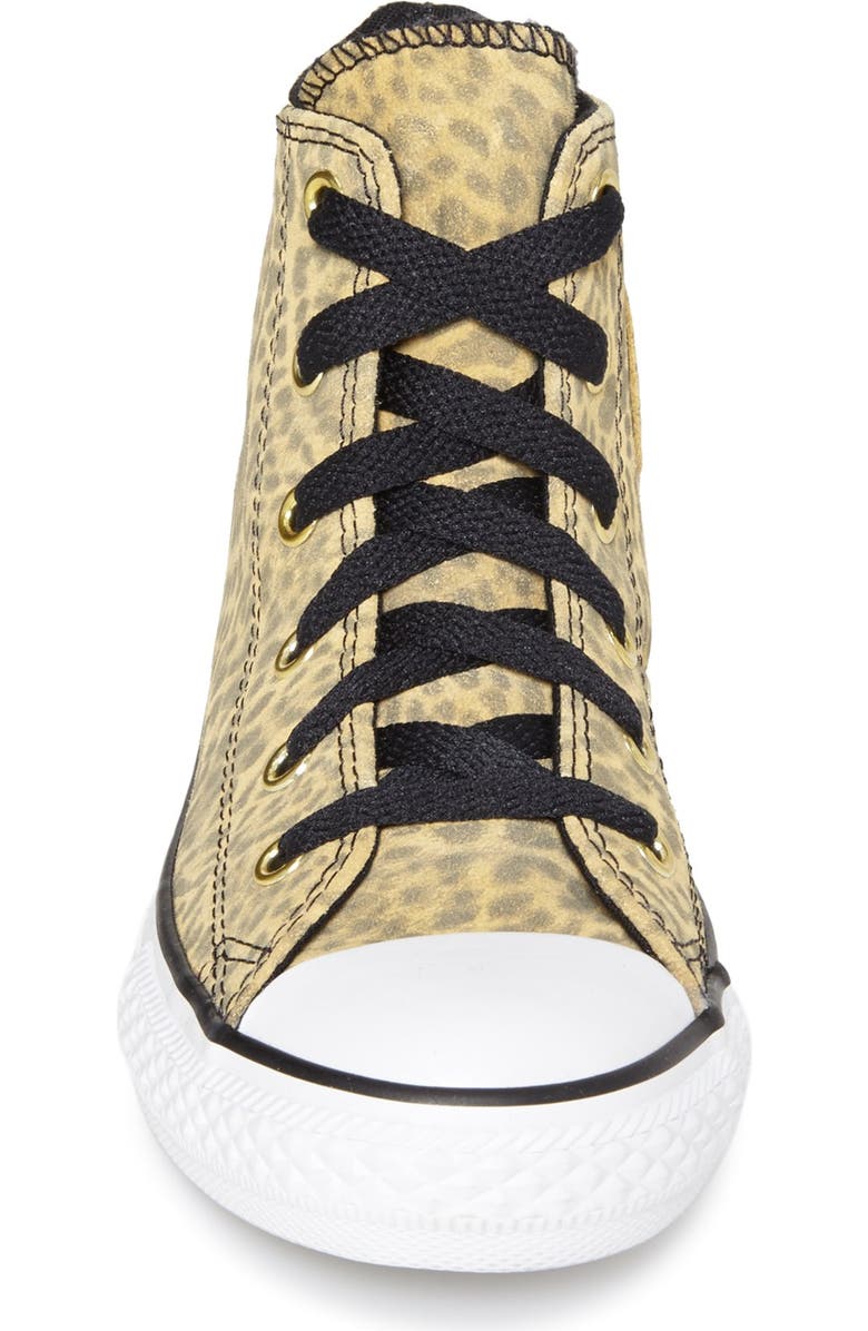 Converse Chuck Taylor<sup>®</sup> All Star<sup>®</sup> Leopard Print High Top Sneaker, Alternate, color,