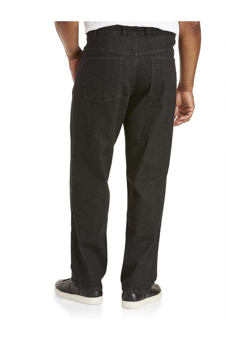 Big & Tall Relaxed Fit Stretch Jeans, Alternate, color, BLACK DENIM