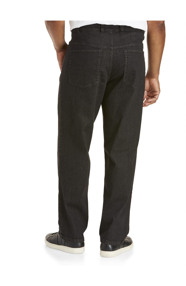 Harbor Bay by DXL Big & Tall Relaxed Fit Stretch Jeans, Alternate, color, Black Denim