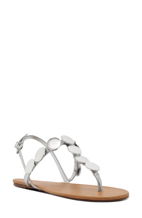 Shop Schutz Acacia T-strap Sandal In Prata