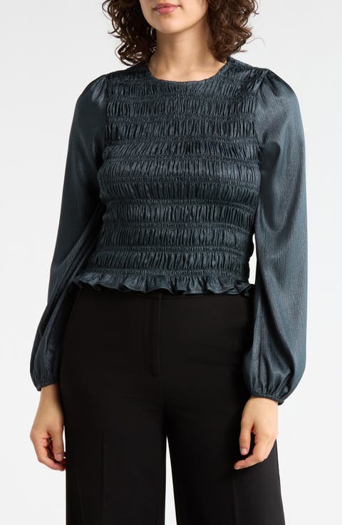 Smocked Ruffled Top