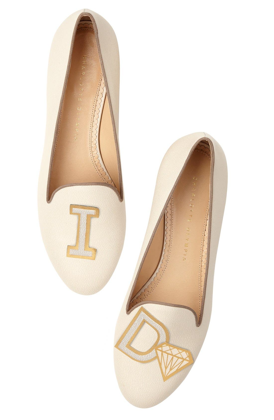 Charlotte Olympia 'ABC' Sticker Flats, Alternate, color, 