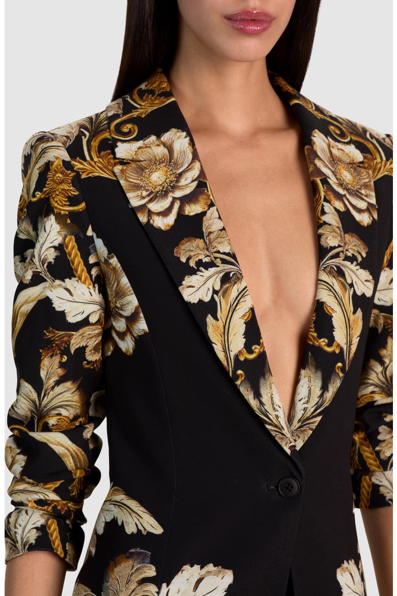 Shae Super Fitted Blazer, Alternate, color, NOIR ELEGANCE OFF WHITE