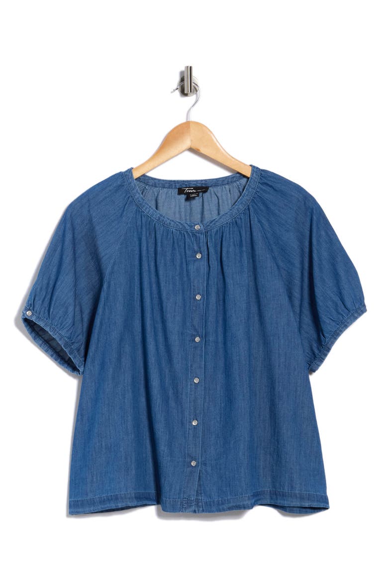 Peasant Top, Alternate, color, MEDIUM WASH